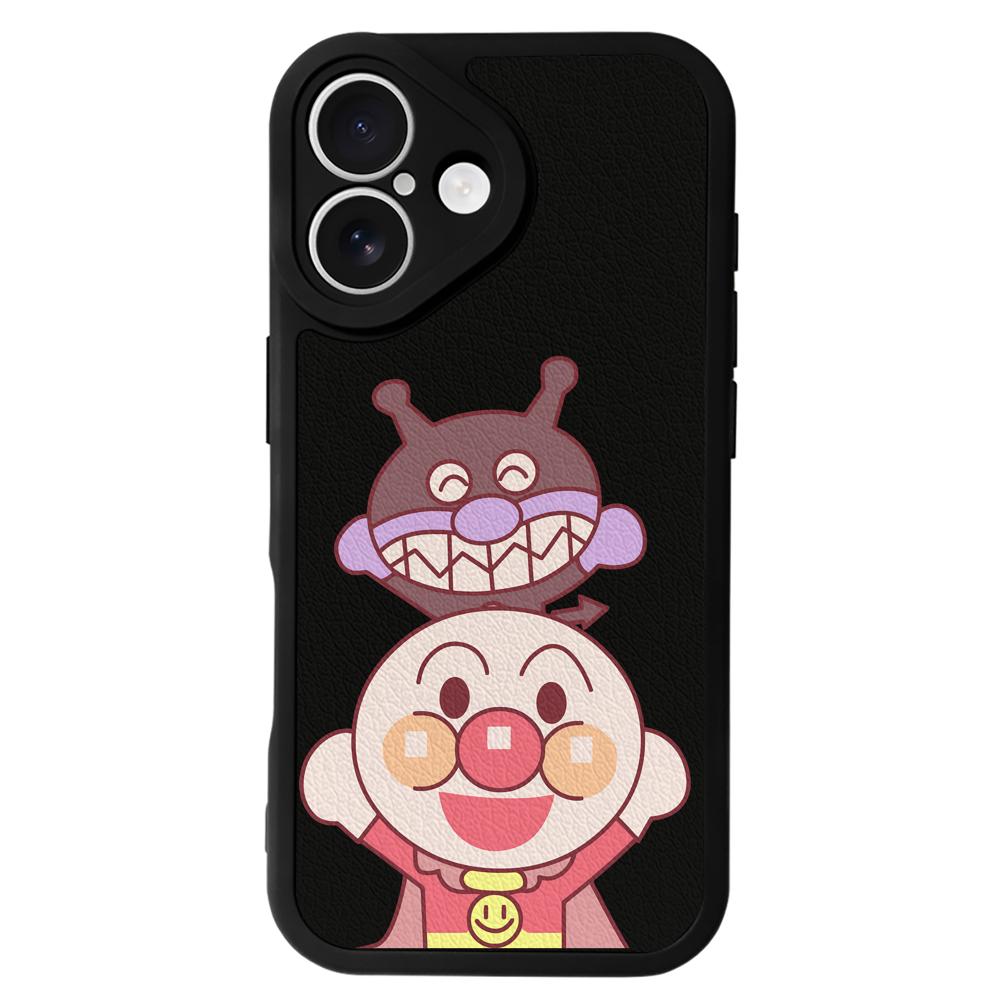 （画像用） アンパンマン Anpanman 【iPhone 16シリーズ対応】シリコンスマホケース（レザー調） 材質：シリコン